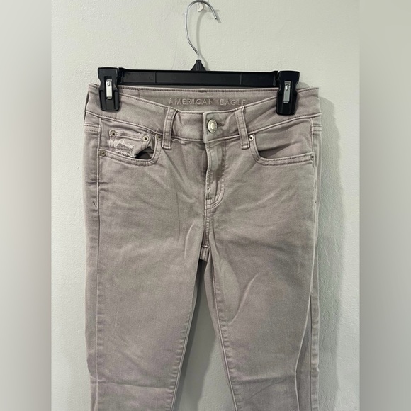 American Eagle Lavender Super Stretch Jeggings Sz 4 - Picture 7 of 7